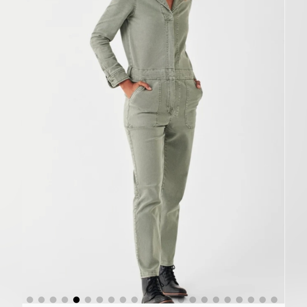 Faherty Overland Twill Jumpsuit Size Large